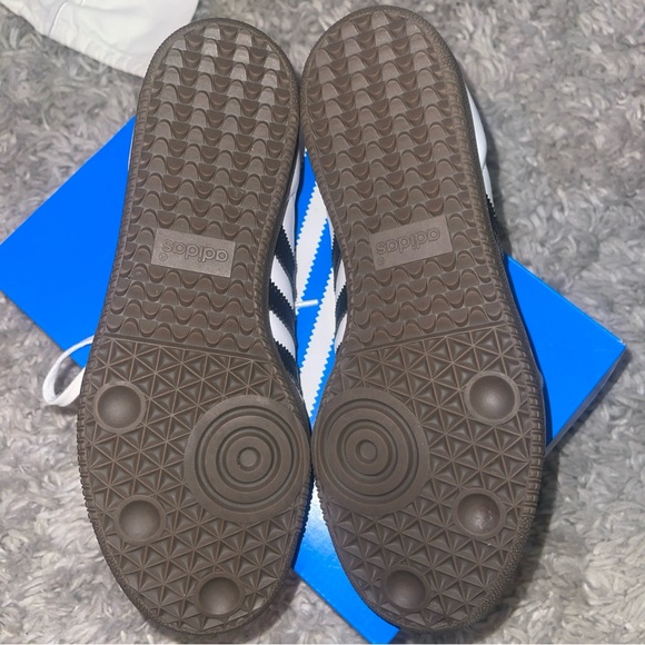 Adidas Samba OG Trainers 6.5Y/Women’s 8 Cloud White Core Black Clear - Picture 5 of 11